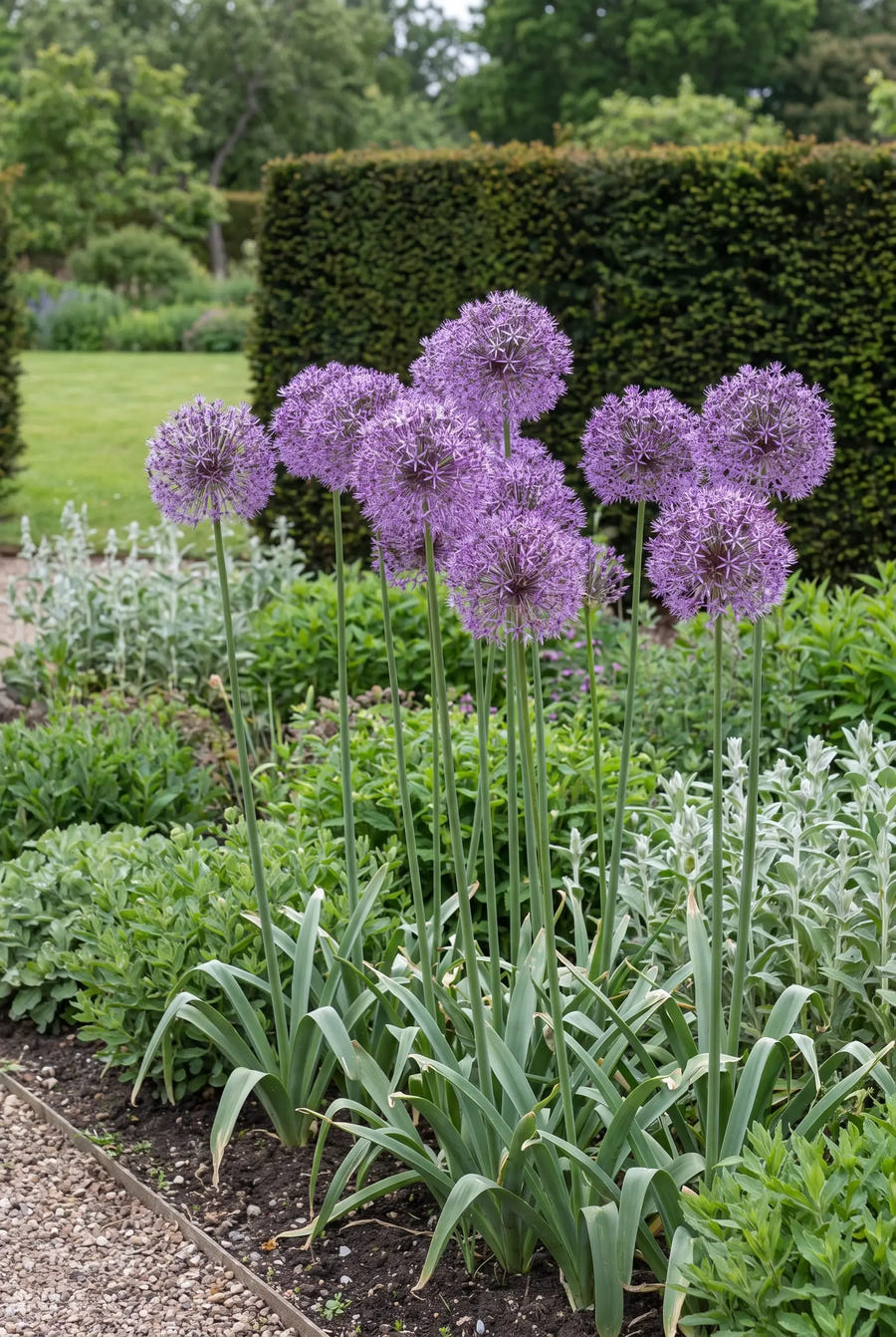 Allium Purple Rain — in de border