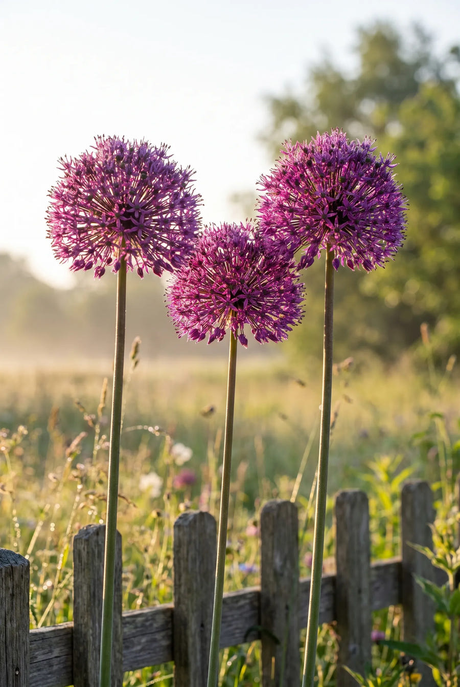 Allium Purple Sensation — in de tuin