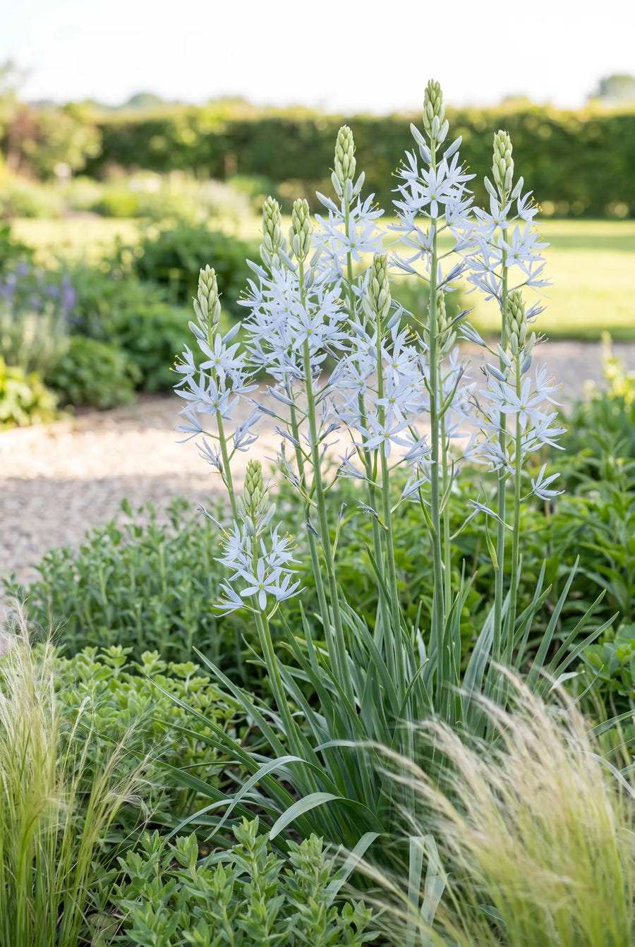 Camassia Cusickii — in de border