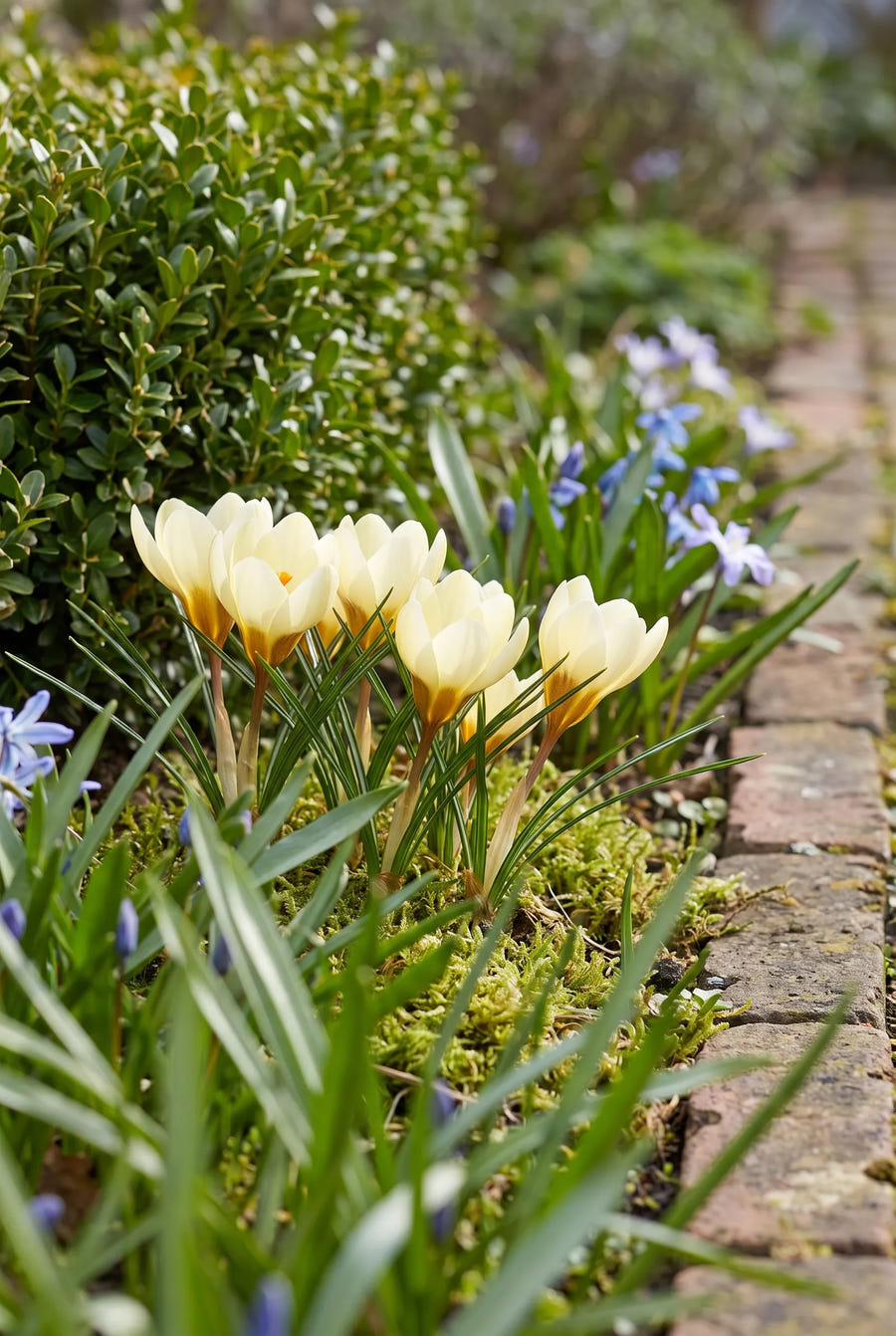 Crocus Cream Beauty — in de tuin