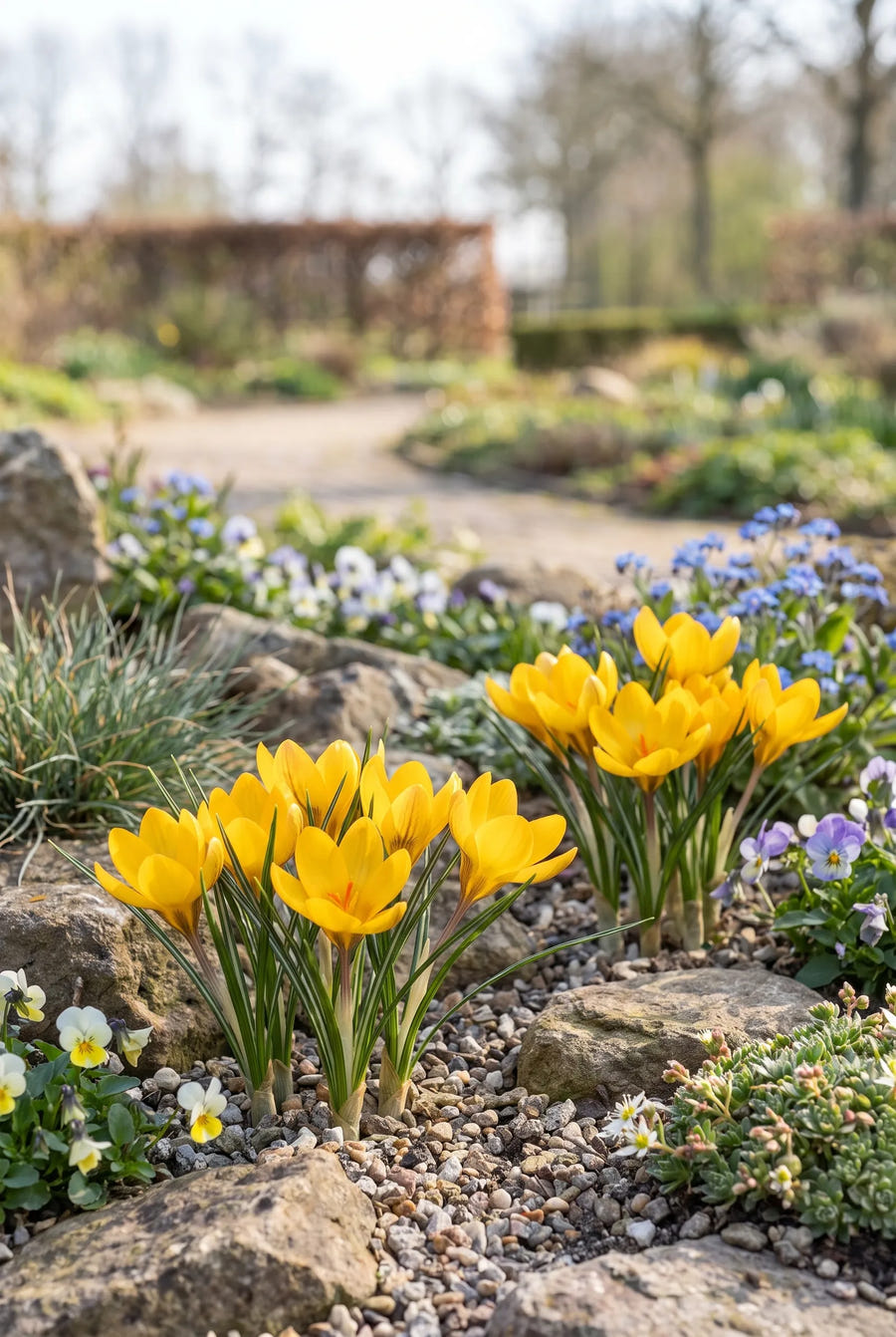 Crocus Dorothy — in de border