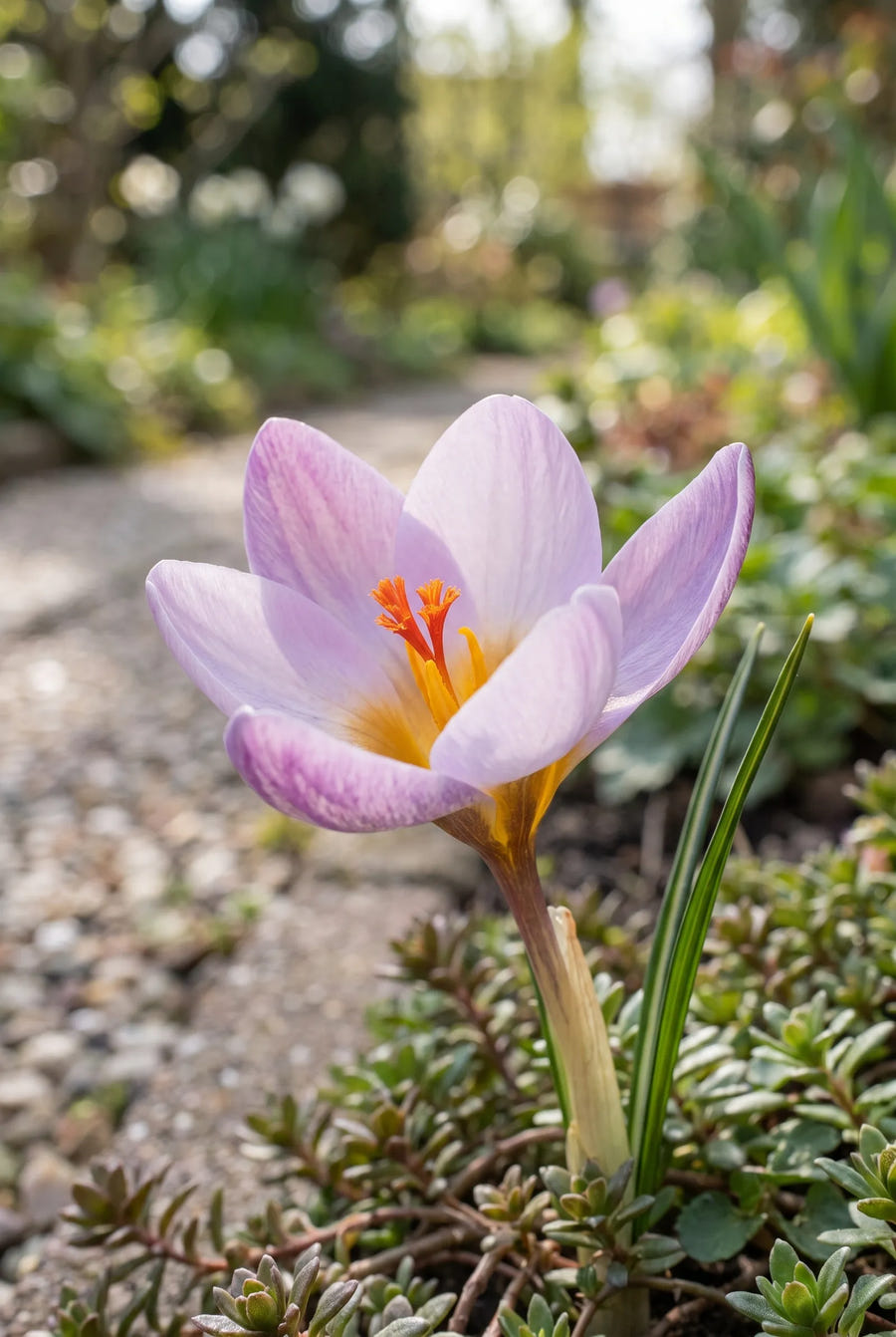 Crocus Firefly — close-up van de bloem