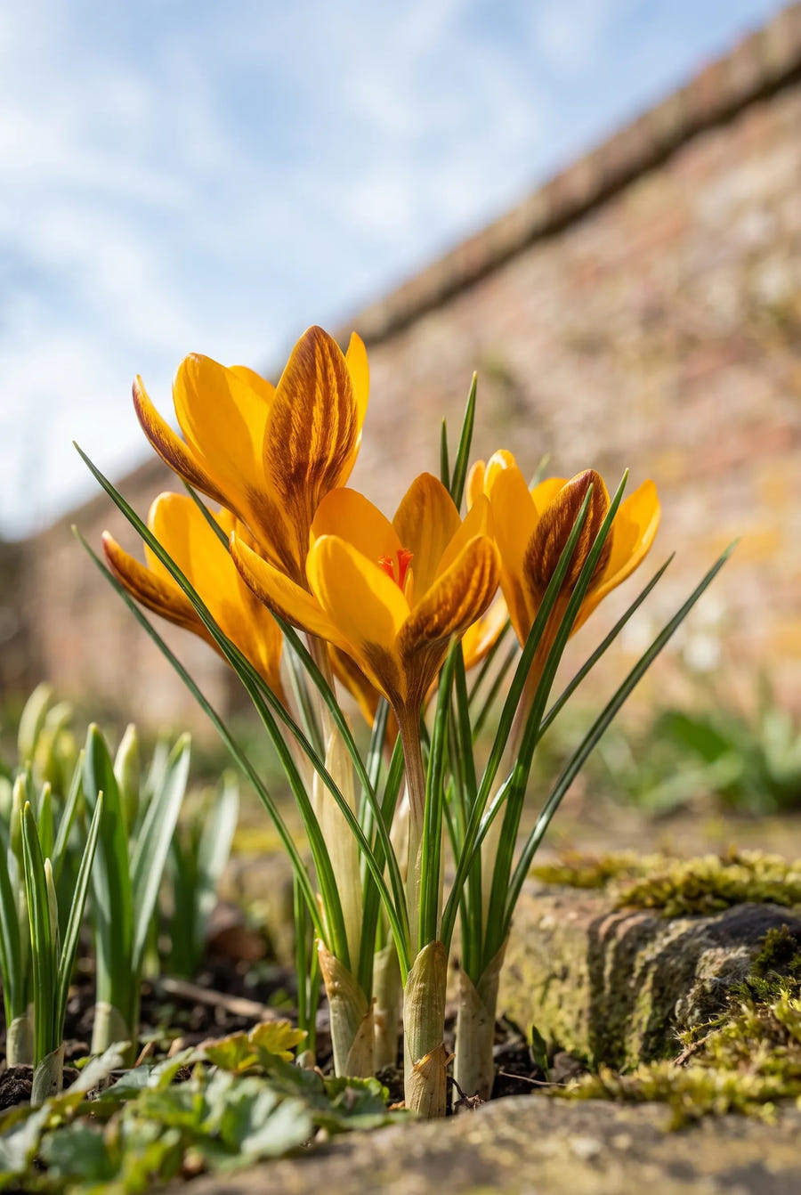 Crocus Orange Monarch — in de tuin