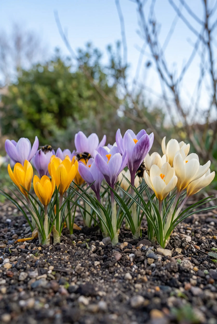Crocus Botanical Mixed — in de tuin