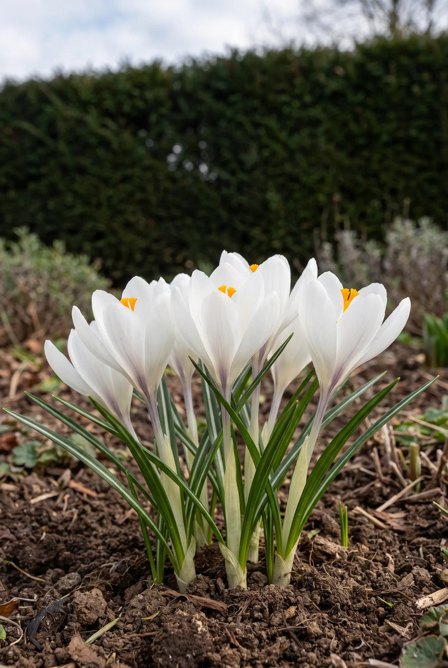 Crocus Jeanne D'Arc — in de border