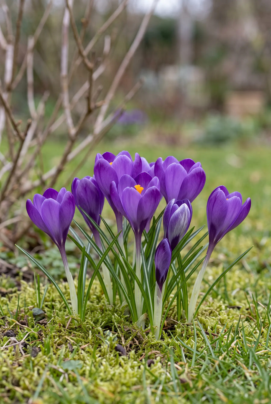 Crocus Remembrance — in de border