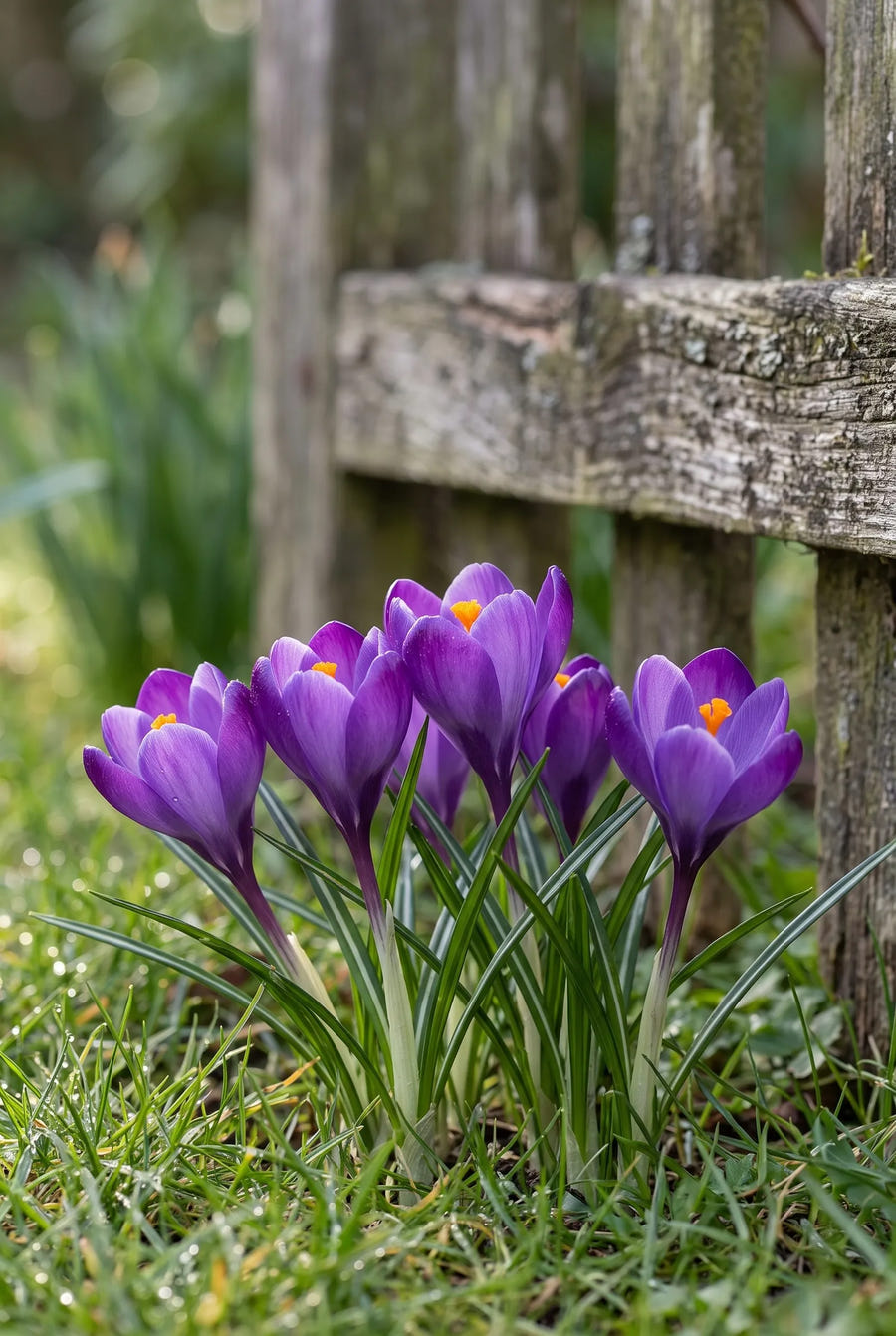 Crocus Remembrance — in de tuin