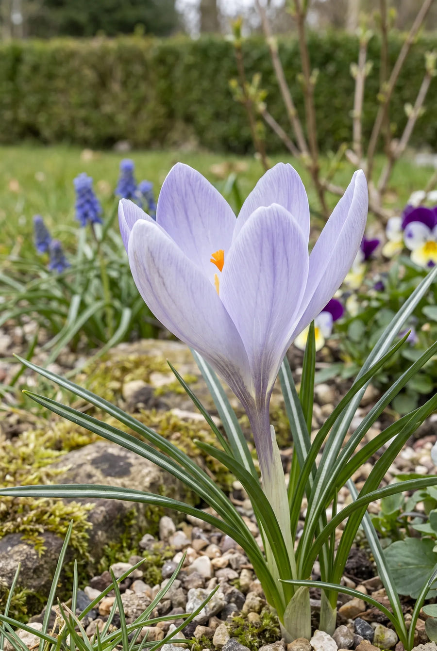 Crocus Vanguard — close-up van de bloem