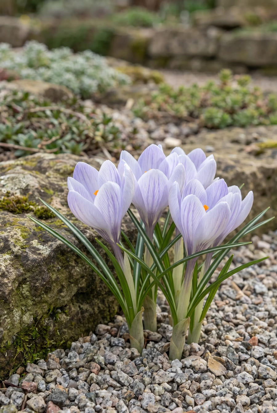 Crocus Vanguard — in de tuin