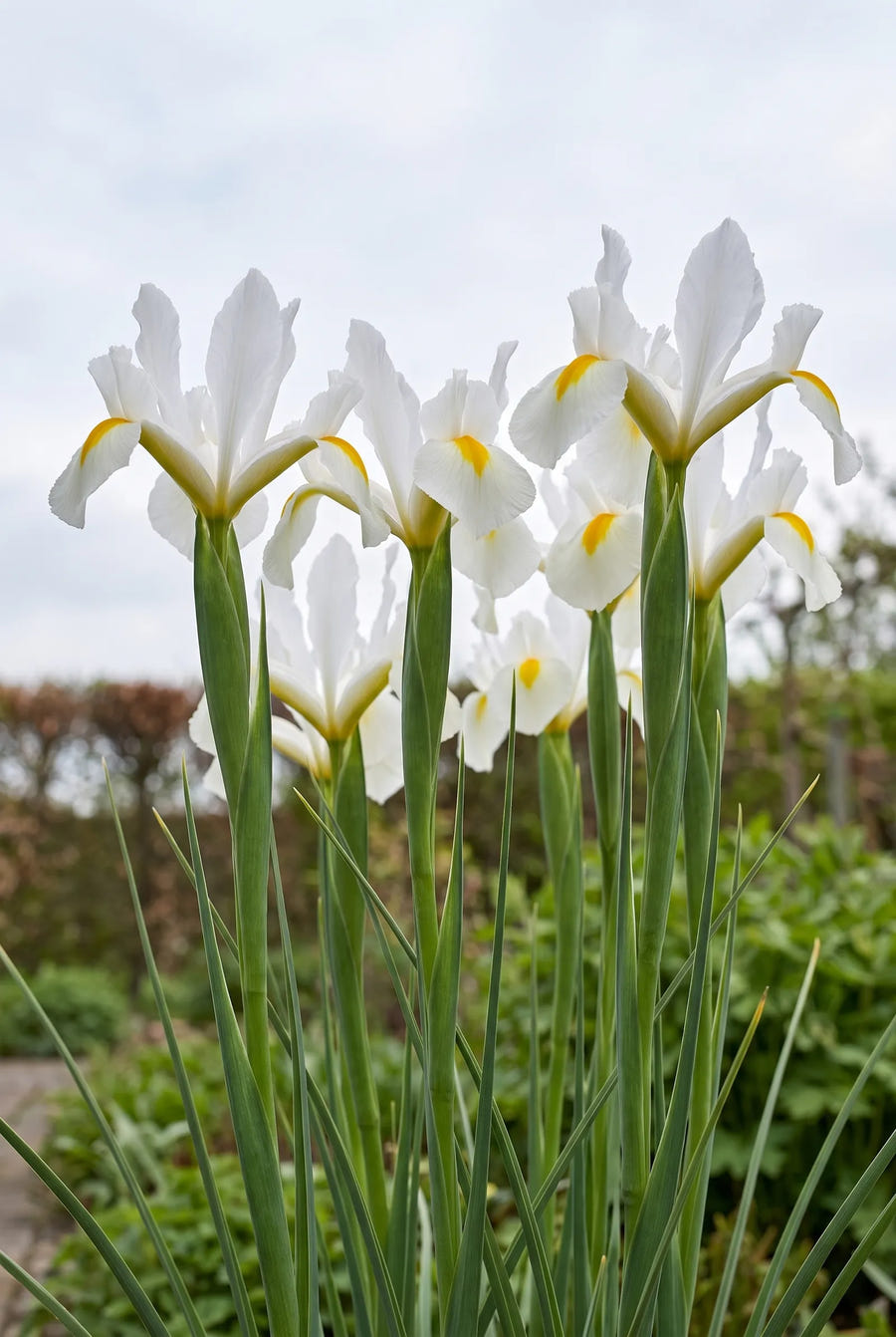 Iris White Magic — in de tuin