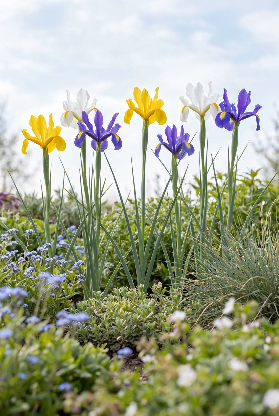 Iris Hollandica Mixed — in de tuin
