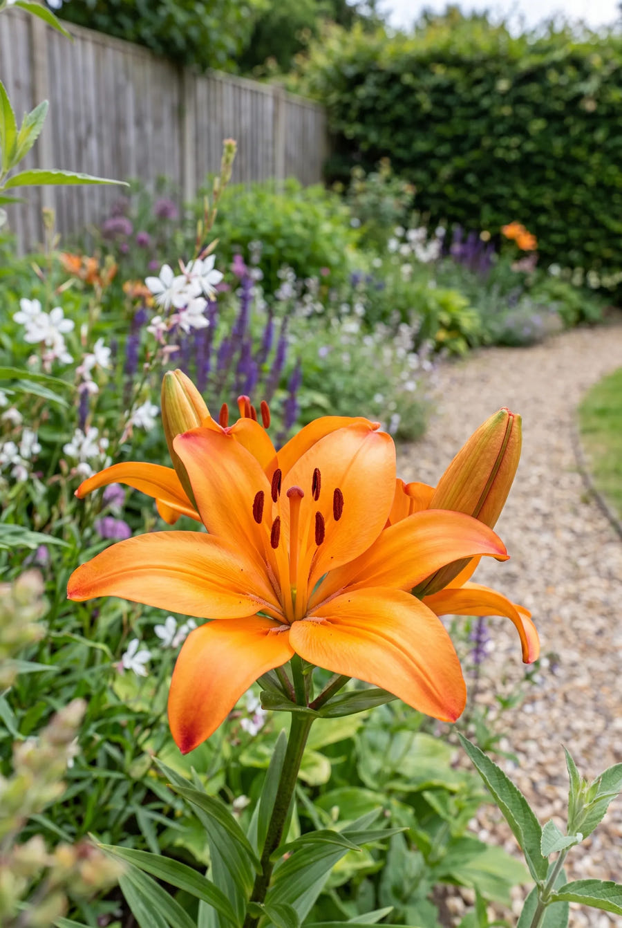 Lilium Orange — close-up van de bloem