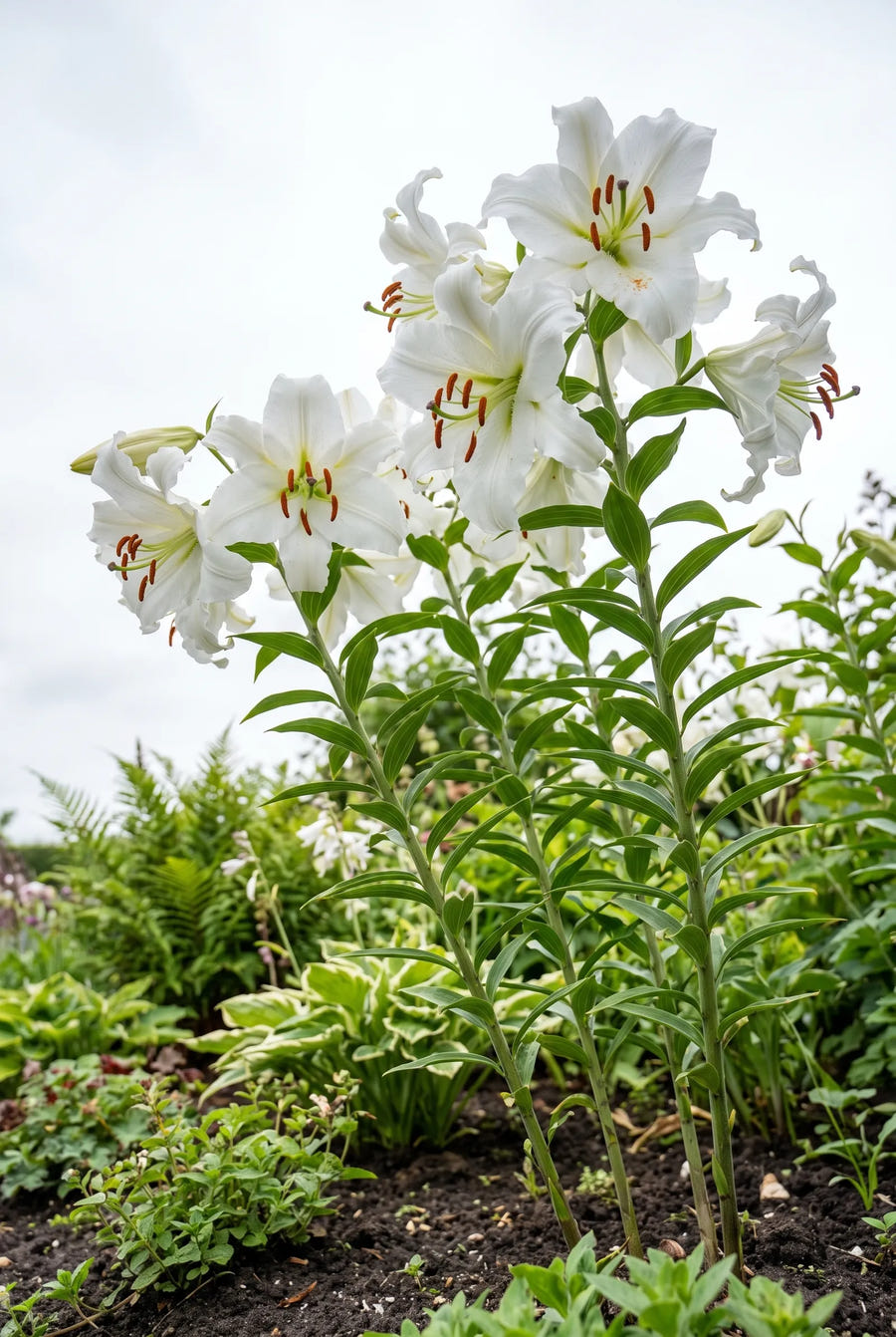 Lilium Siberia — in de tuin
