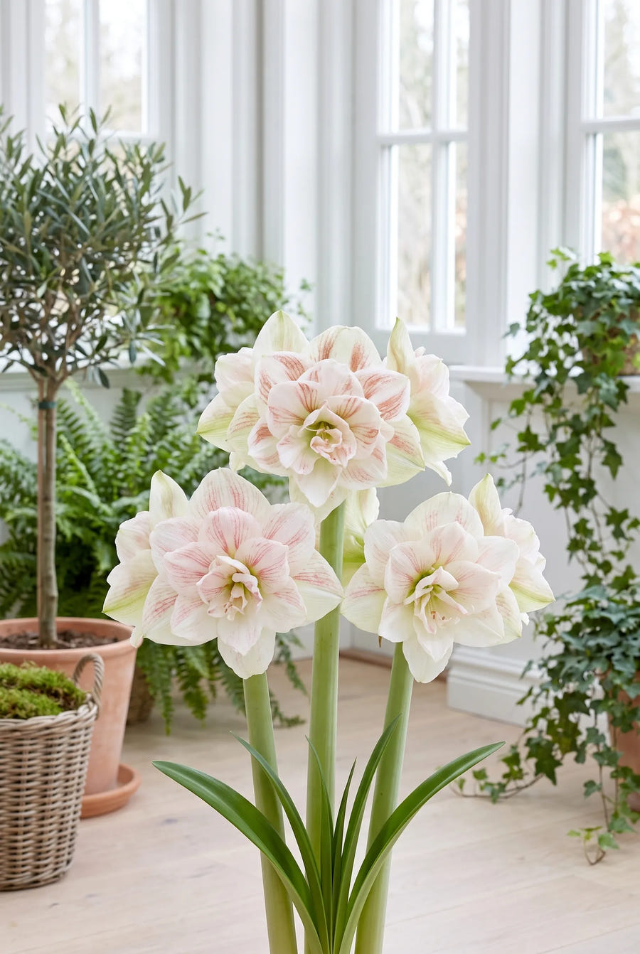 Hippeastrum Nymph — in de border