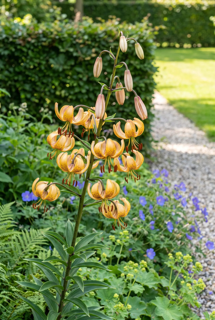 Lilium Guinea Gold — in de border