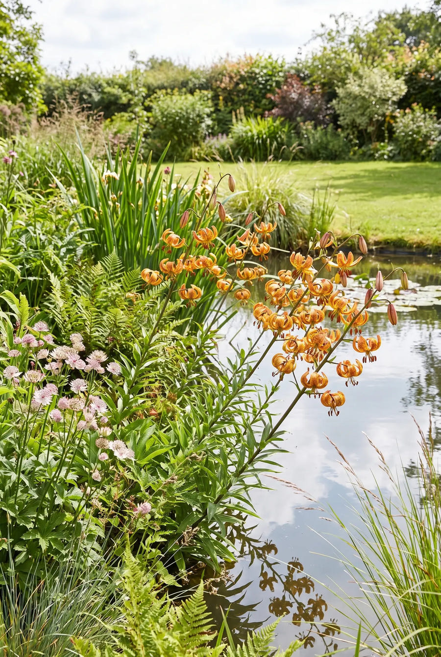 Lilium Sunny Morning — groep in de tuinborder