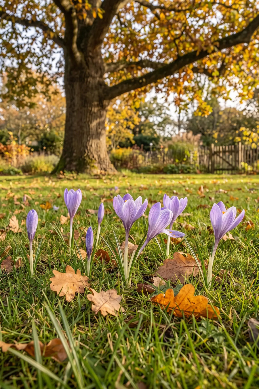 Crocus Speciosus — in de border