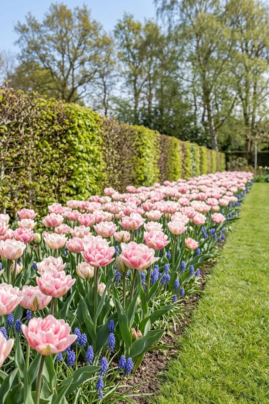 Tulipa Double Dutch — groep in de tuinborder