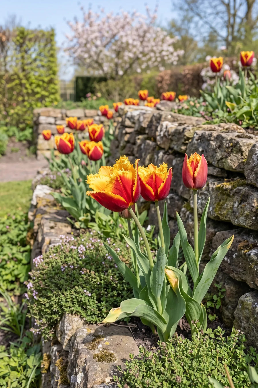 Tulipa Fabio — in de tuin