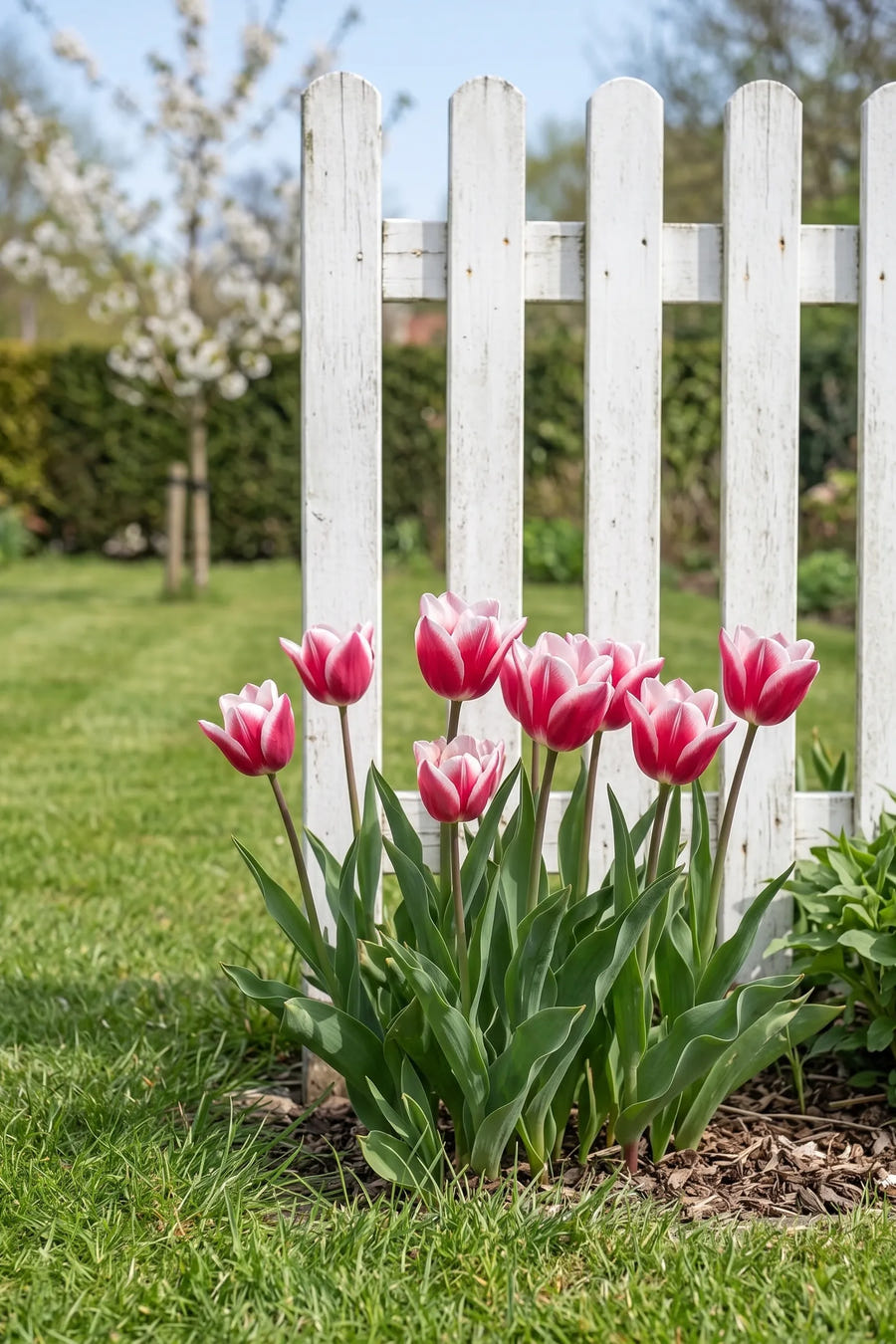 Tulipa Leo Visser — in de border