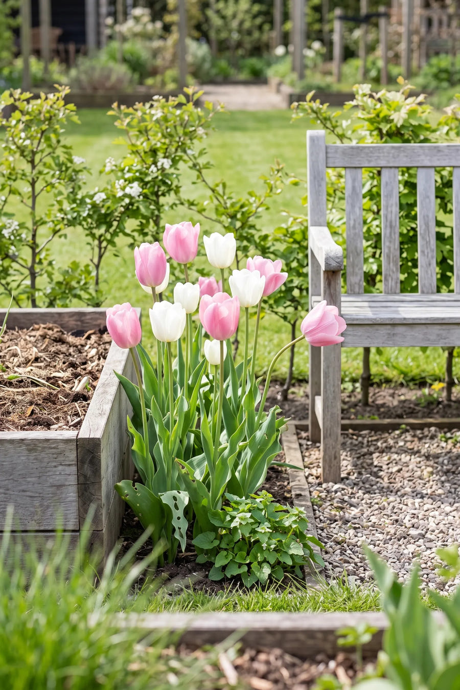 Tulipa Sweet Candy — in de tuin, extra beeld